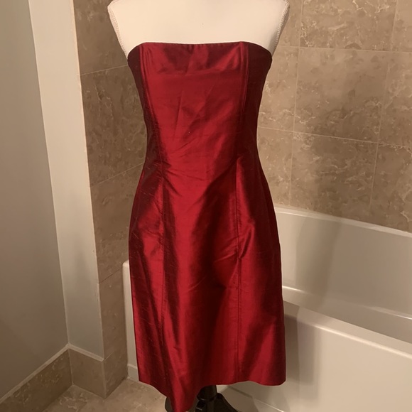 INC Raw Silk Strapless Dress - Picture 2 of 7